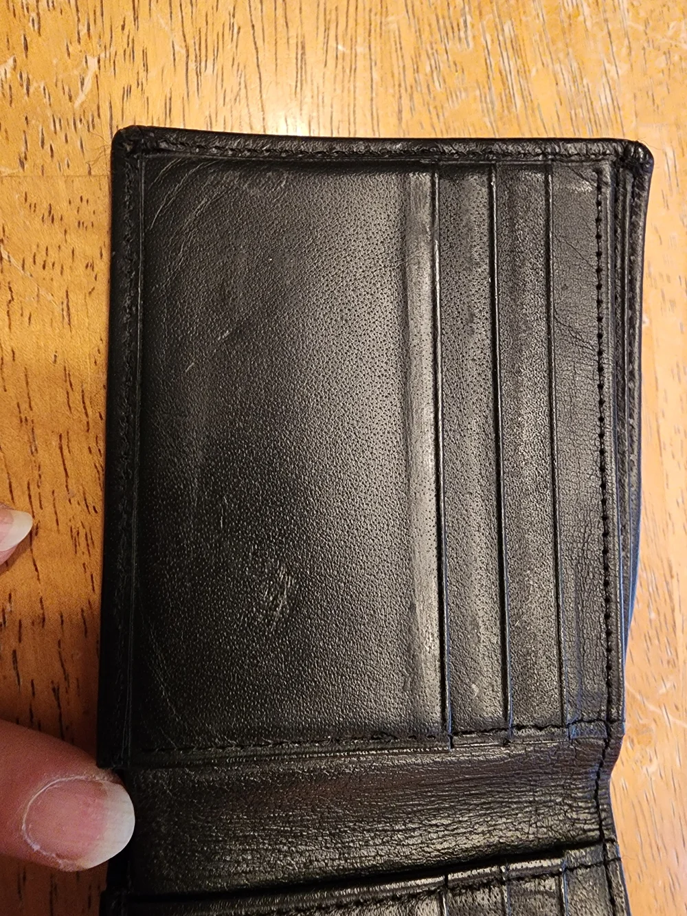 Coach Black Leather Men's Bi-Fold Leather Wallet